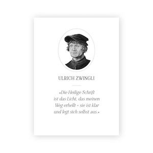 Zitat klein � Ulrich Zwingli 