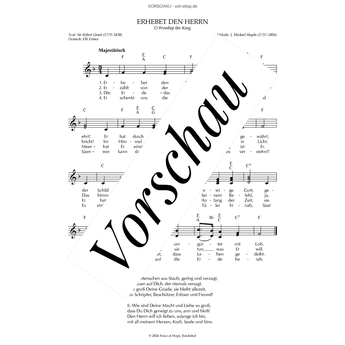 Erhebet den Herrn (Download)
