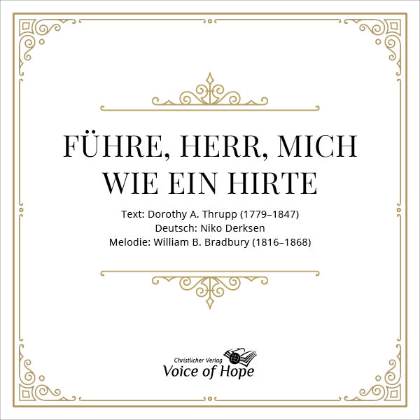 F�hre, Herr, mich wie ein Hirte (Download) - Liedblatt