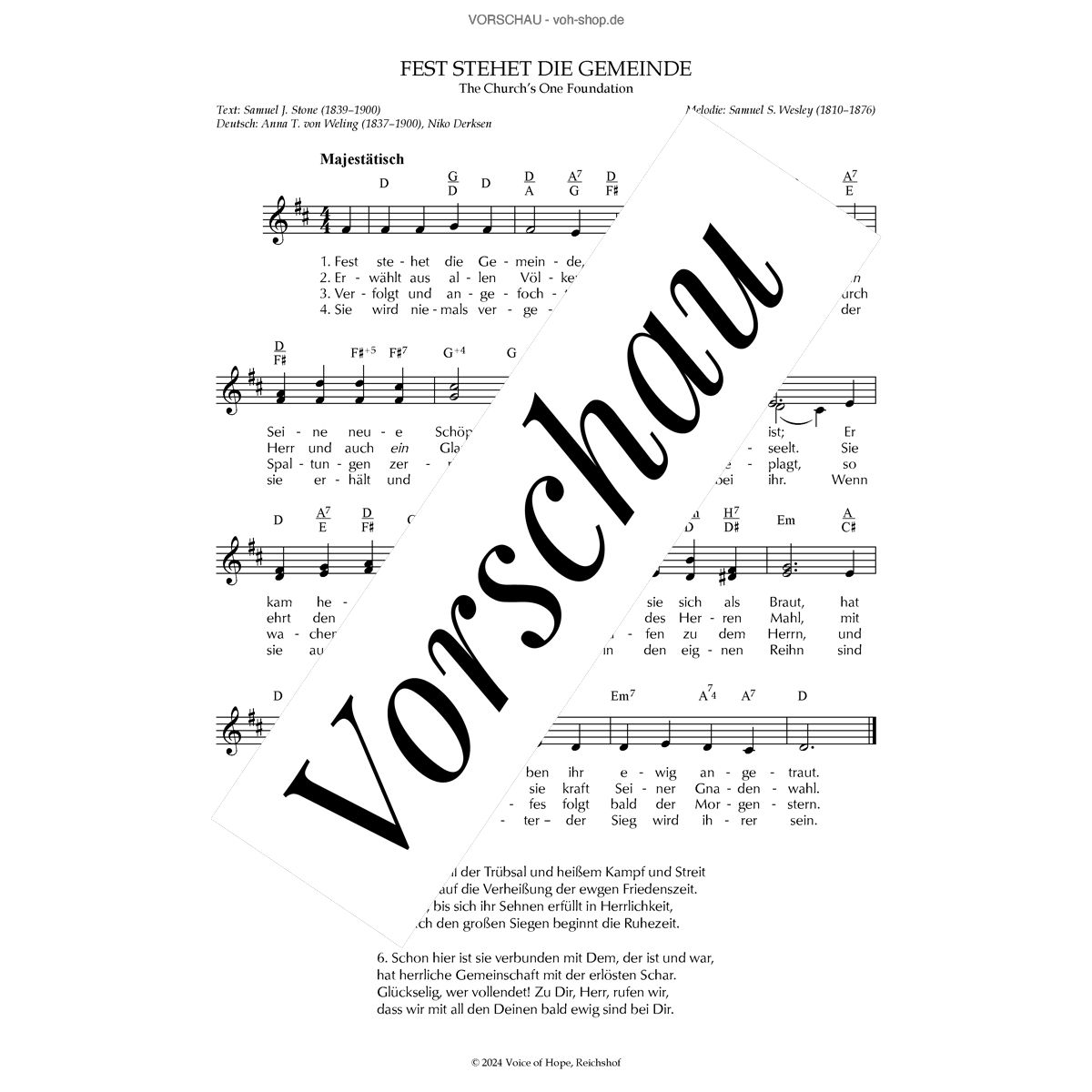 Fest stehet die Gemeinde (Download)
