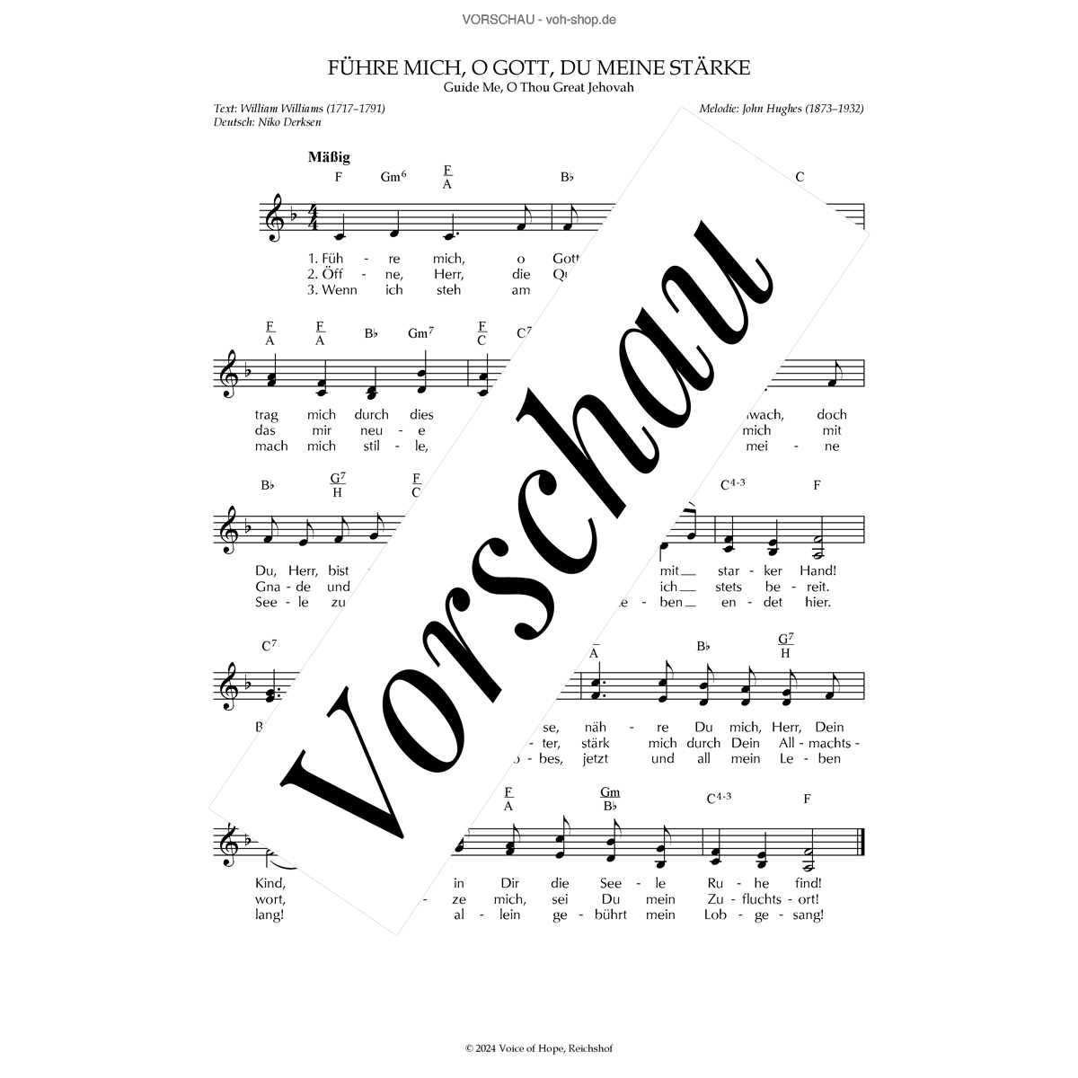 F�hre mich, o Gott, Du meine St�rke (Download)