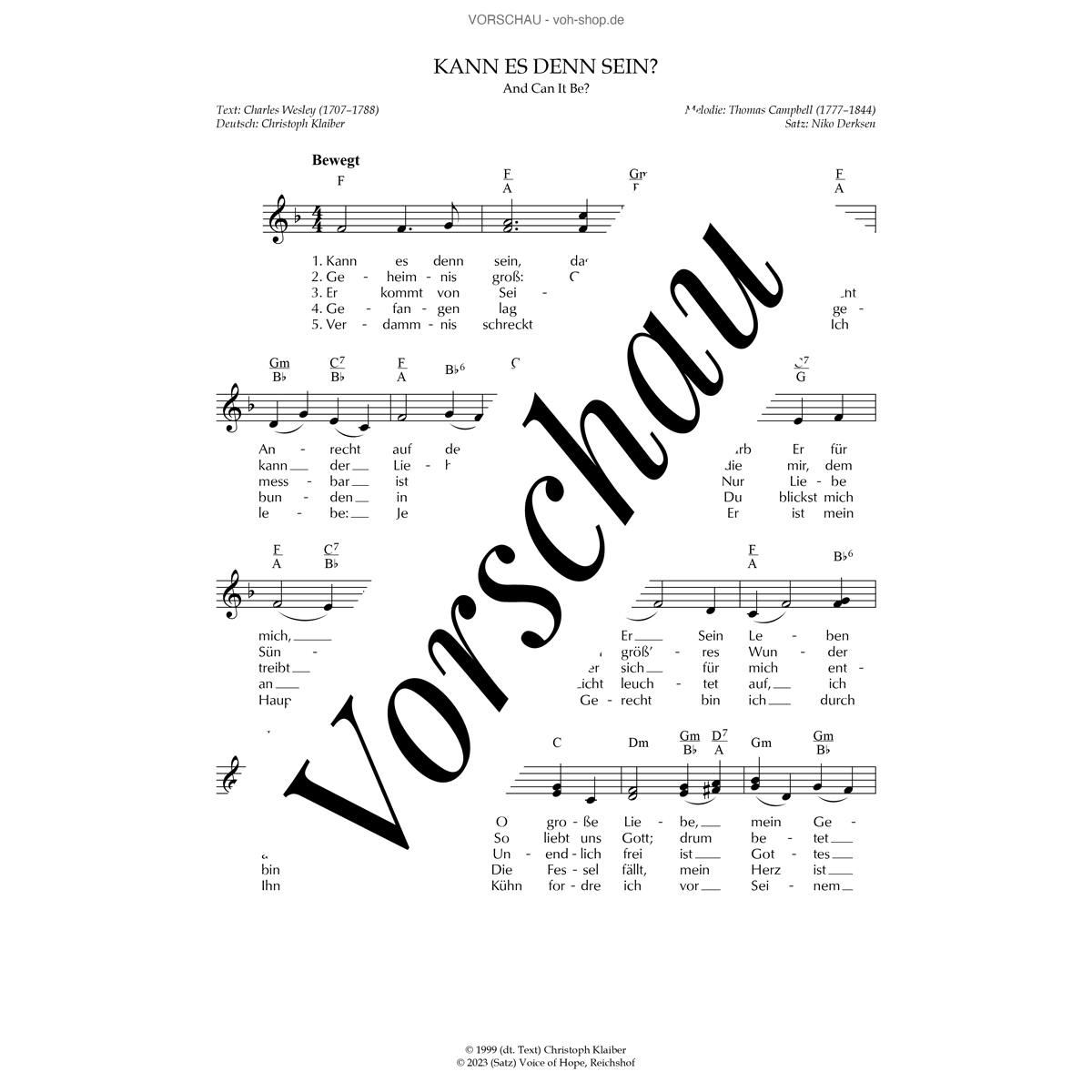 Kann es denn sein? (Download)