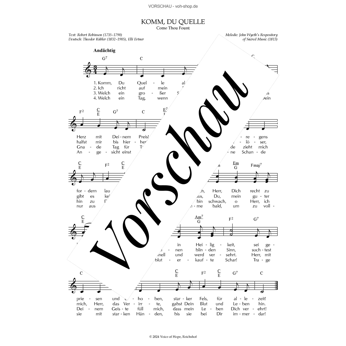 Komm, Du Quelle (Download)