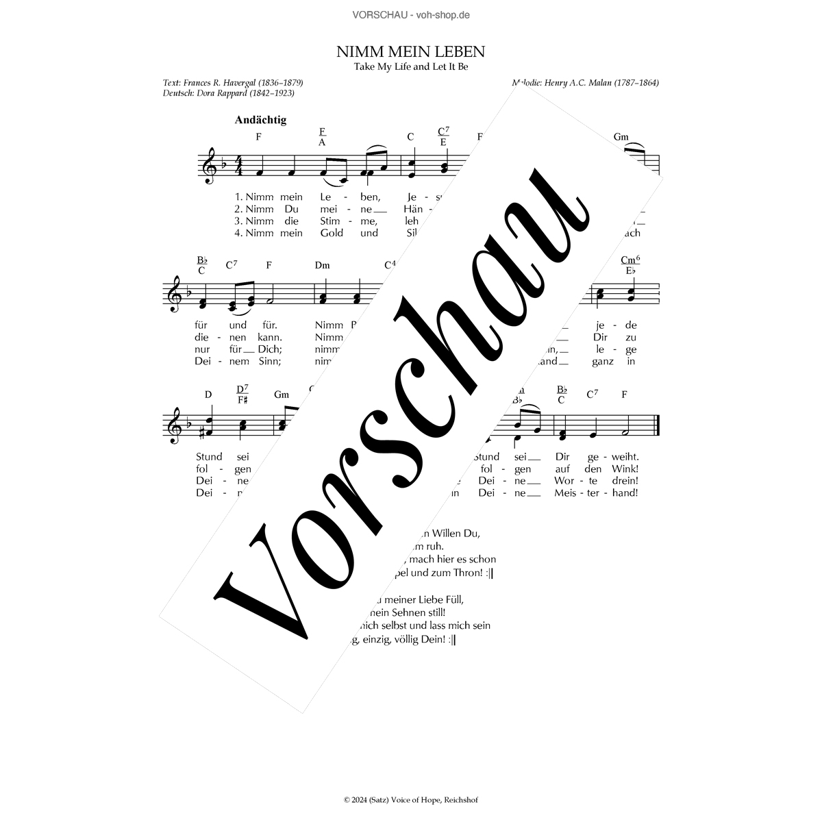 Nimm mein Leben (Download)