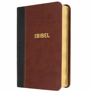 Bibel: Schlachter 2000 - Taschenausgabe - grau/braun