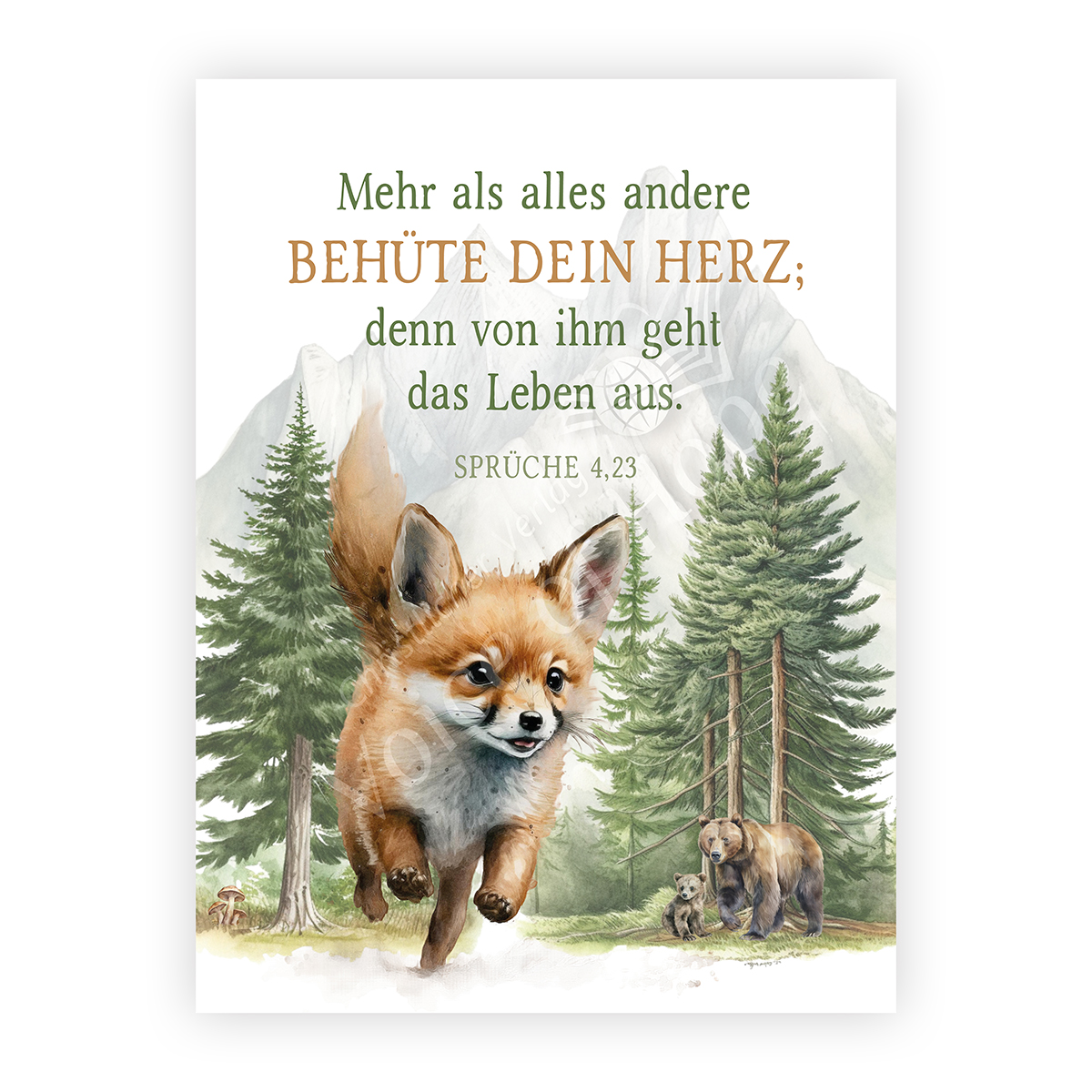 Wald-Fuchs gro� (Spr�che 4,23)