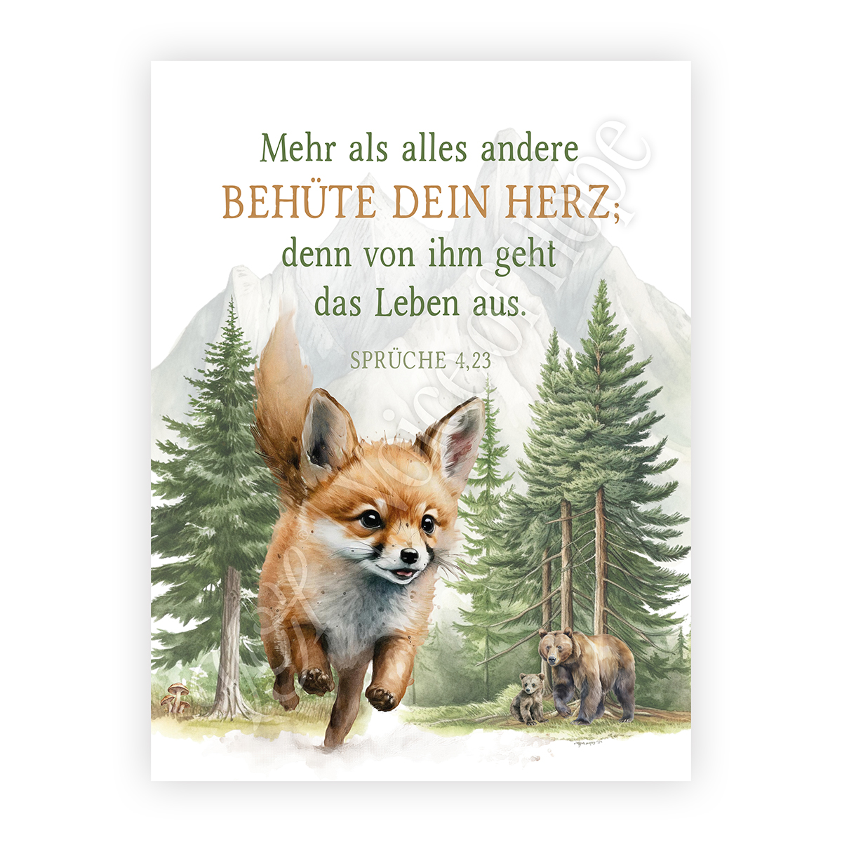 Wald-Fuchs klein (Spr�che 4,23)