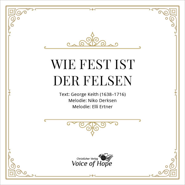 Wie fest ist der Felsen (Download) - Liedblatt