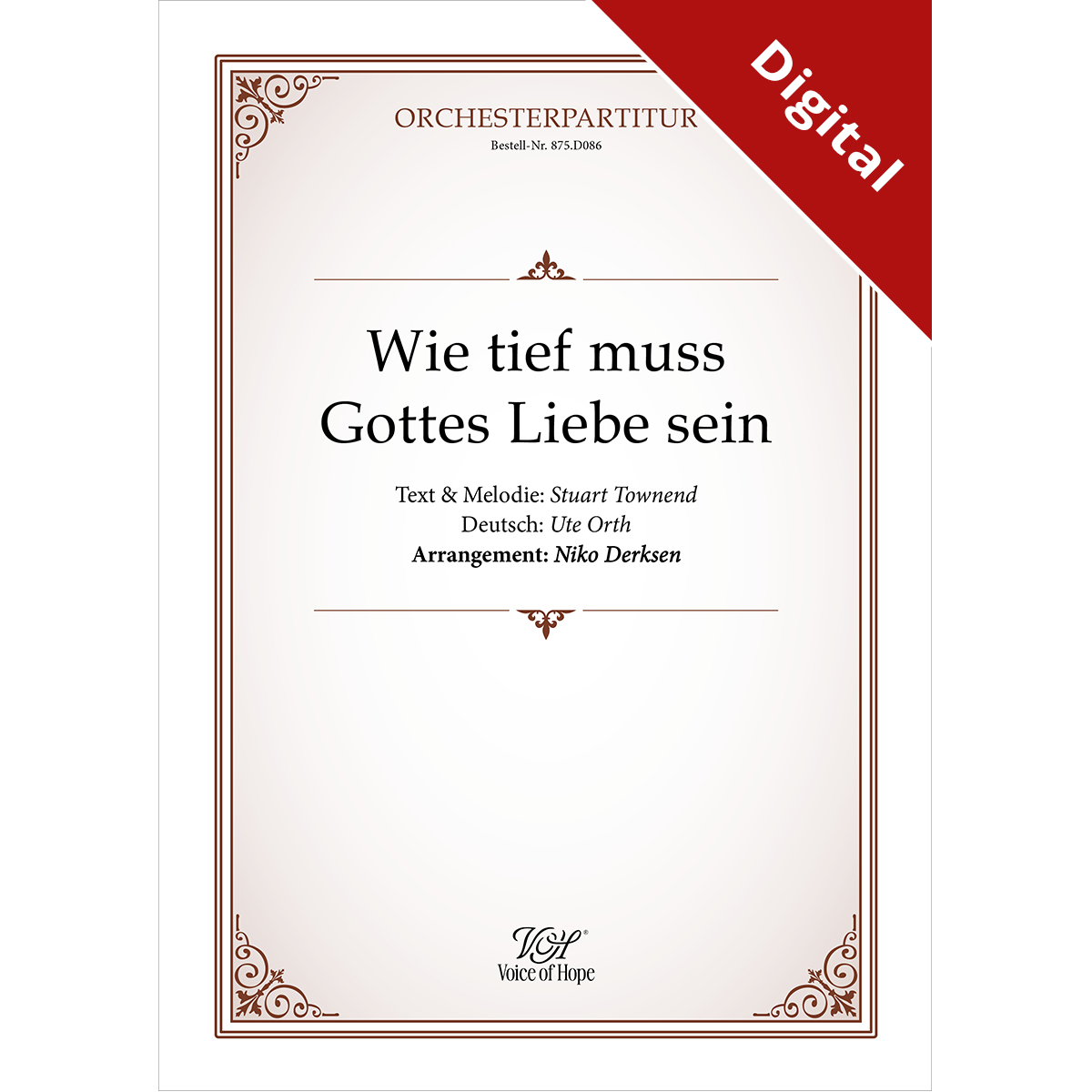Wie tief muss Gottes Liebe sein � Orchesterpartitur (Download)