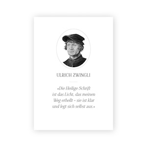 Wandbild - Zitat gro� � Ulrich Zwingli